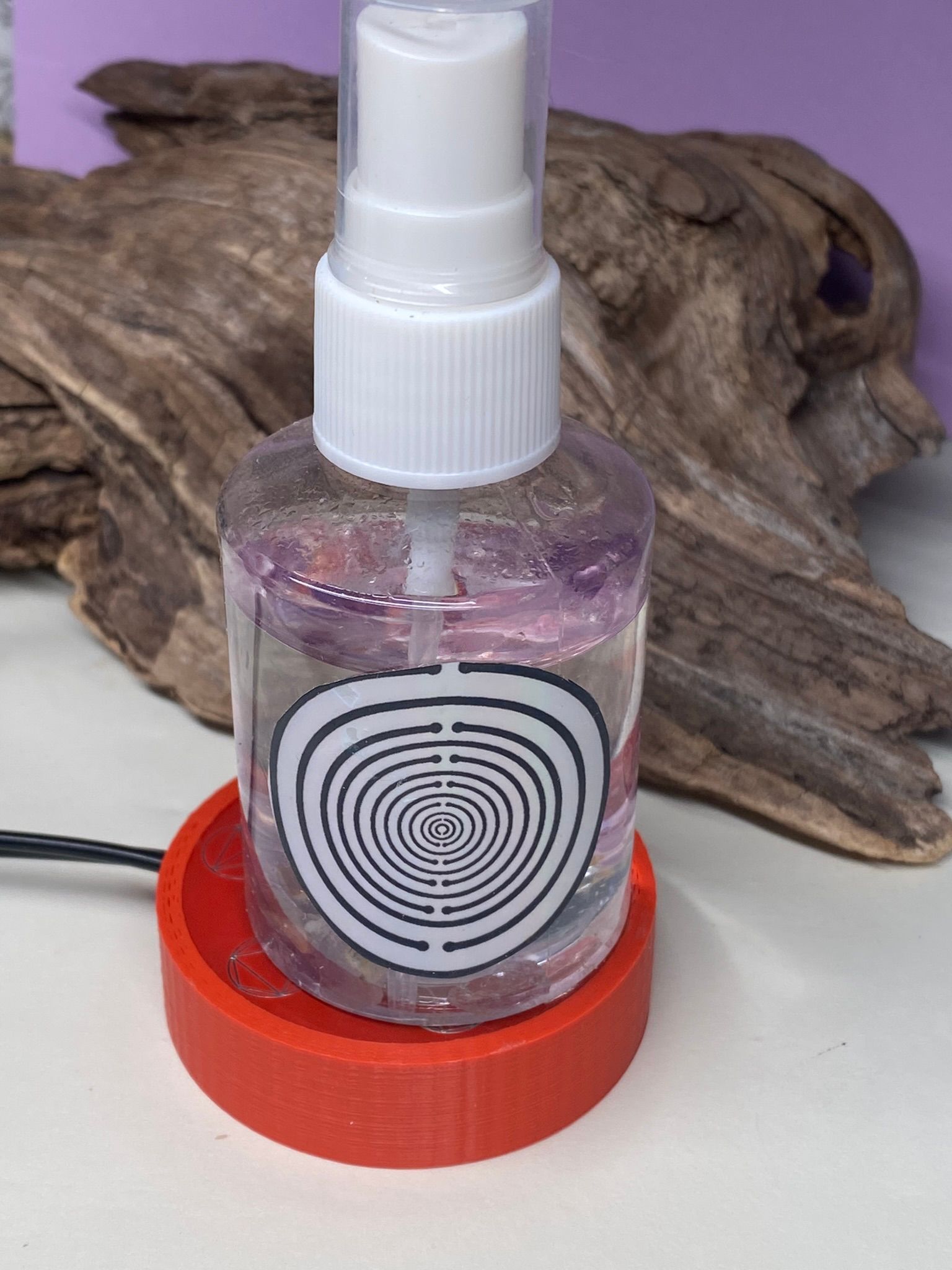 50 mm VibraNex flach, rot, Oberflächenplatte Zinn legiert