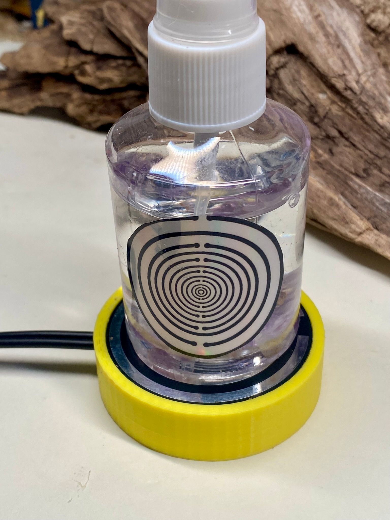 50 mm VibraNex flach, gelb, Oberflächenplatte Zinn legiert