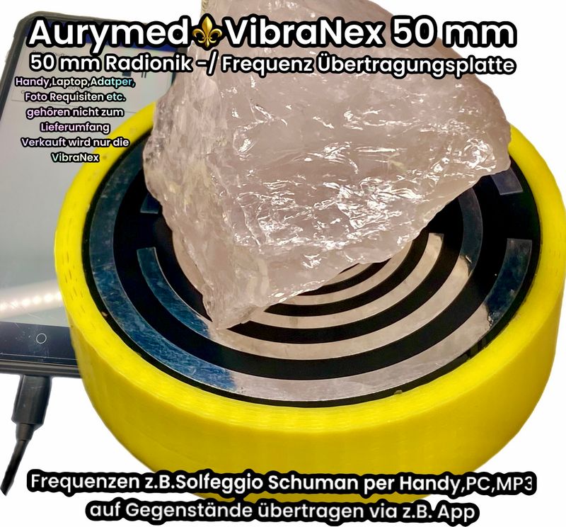 50 mm VibraNex flach, gelb, Oberflächenplatte Zinn legiert 50 mm VibraNex flach, gelb, Oberflächenplatte Zinn legiert
