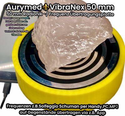50 mm VibraNex flach, gelb, Oberflächenplatte Zinn legiert 50 mm VibraNex flach, gelb, Oberflächenplatte Zinn legiert