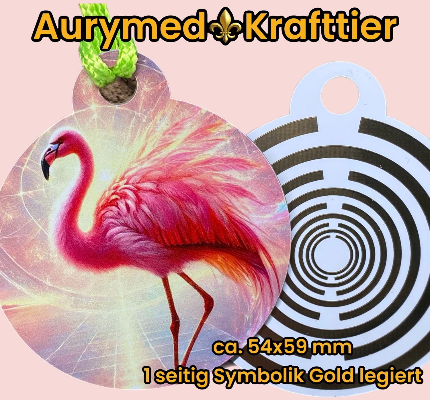 Krafttier Anhänger Flamingo