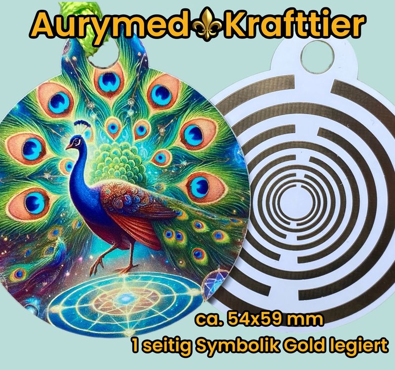 Krafttier Anhänger Pfau Krafttier Anhänger Pfau