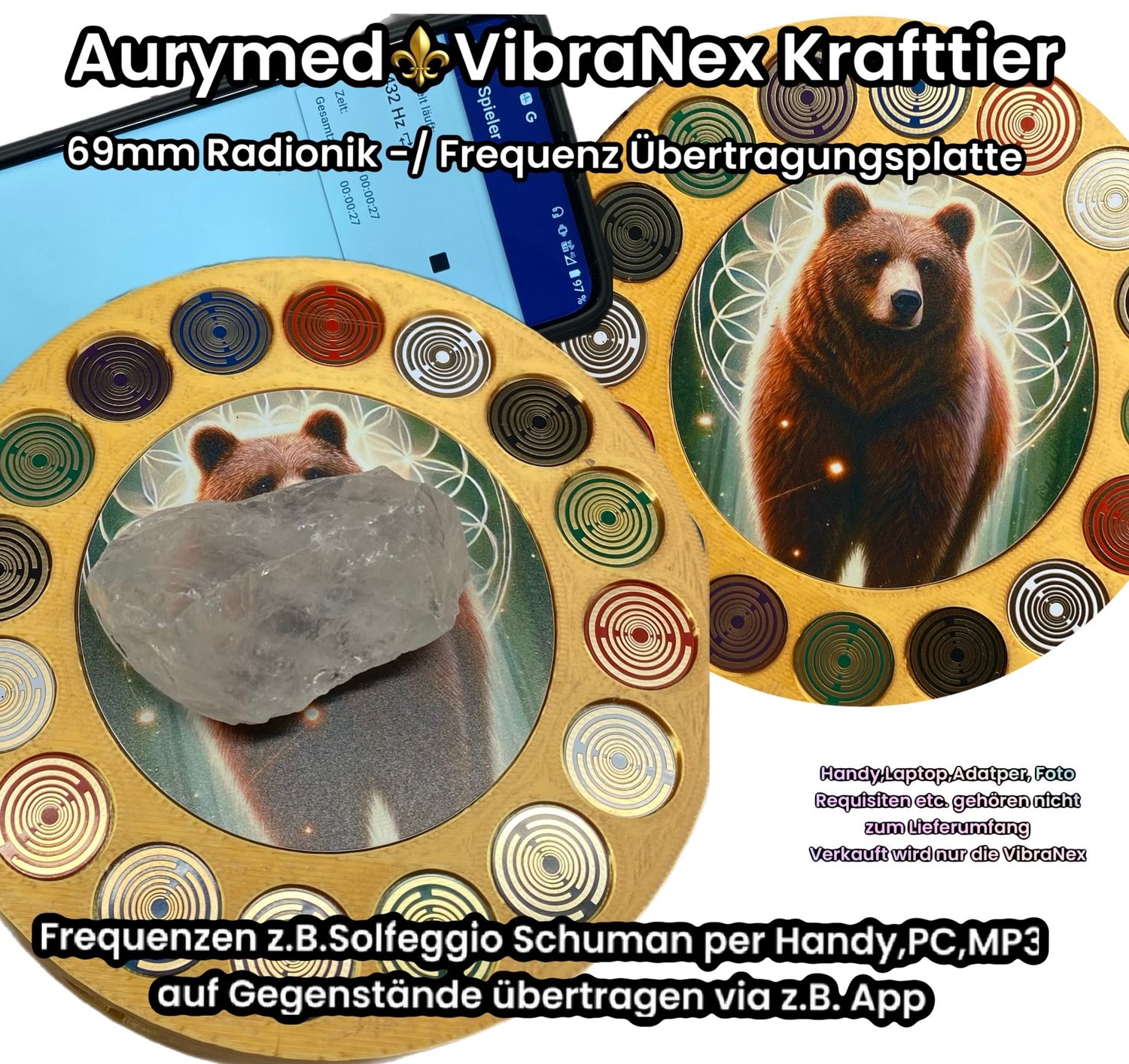 VibraNex Krafttier Braunbär – Gehäusefarbe und Füllung frei wählbar