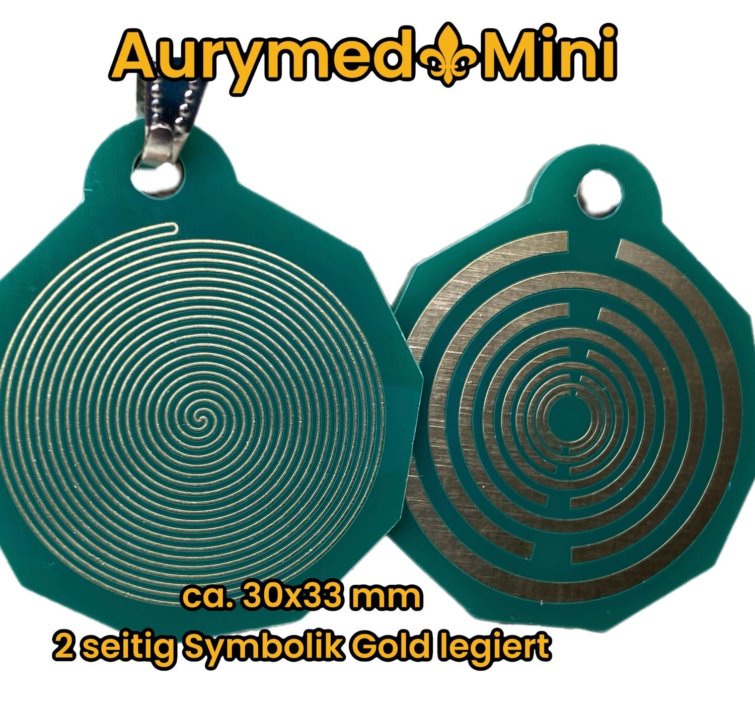 Anhänger Mini Serie eckig - Lakhovsyk Antennen Symbol Design- Bifilar Spule (fermatsche Antenne)