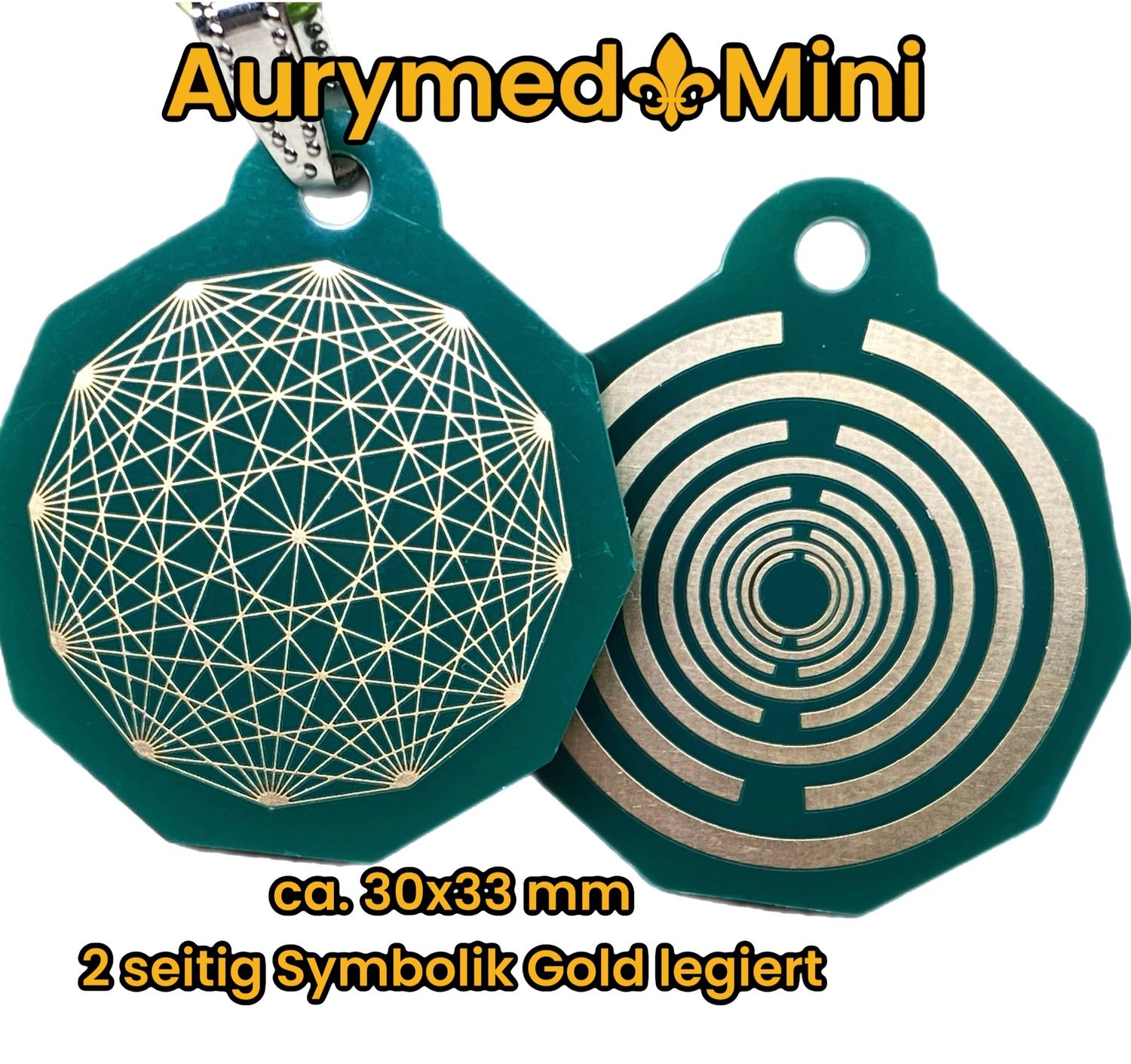 Anhänger Mini Serie eckig - Lakhovsyk Antennen Symbol Design- Dodecagram (12-er Stern)