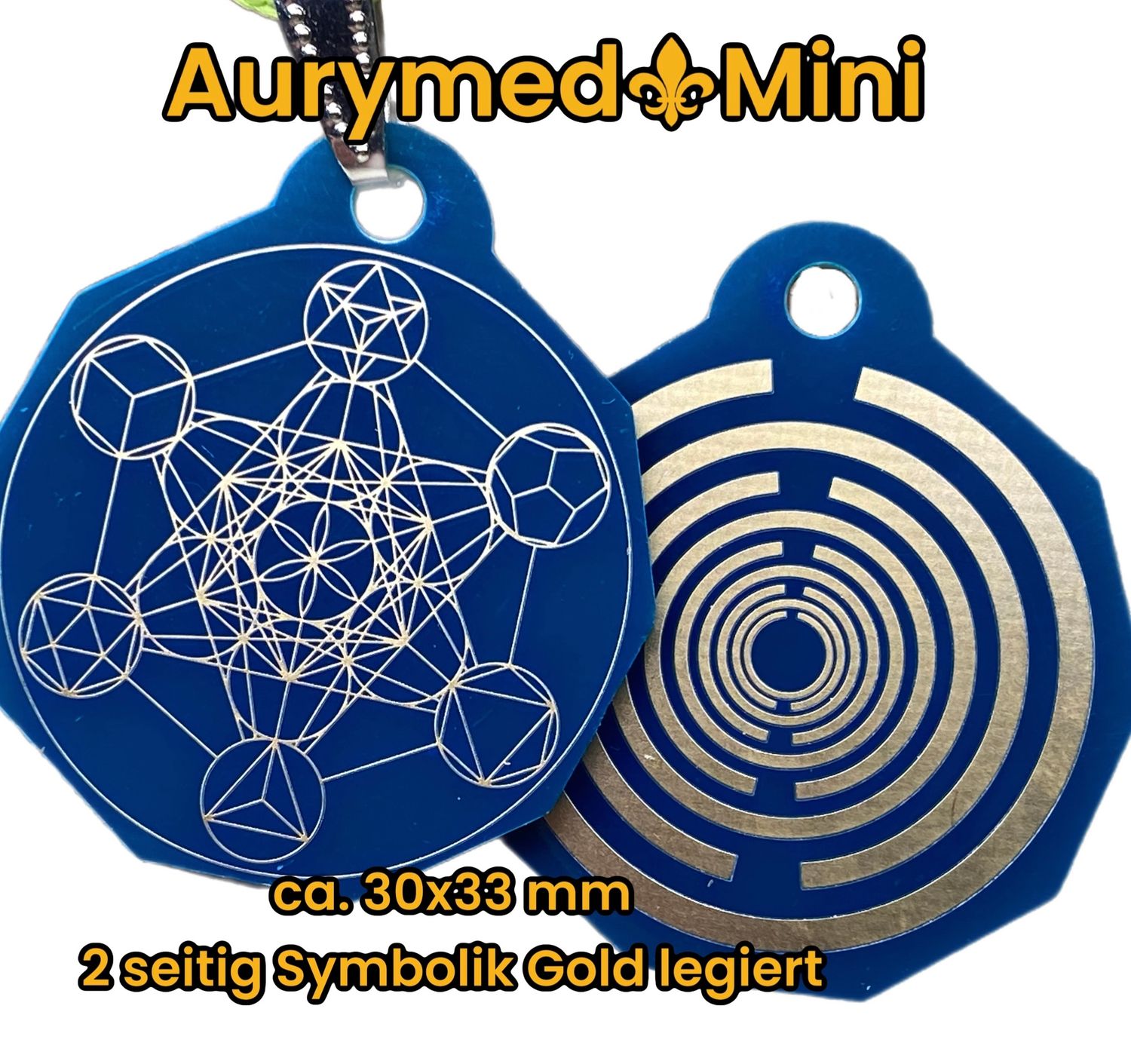 Anhänger Mini Serie eckig - Lakhovsyk Antennen Symbol Design- Metatron