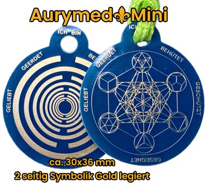 Anhänger Mini Serie rund- Lakhovsyk Antennen Symbol Design- Metatron und Anhänger Mini Serie rund- Lakhovsyk Antennen Symbol Design- Metatron und "Ich bin" Mantren