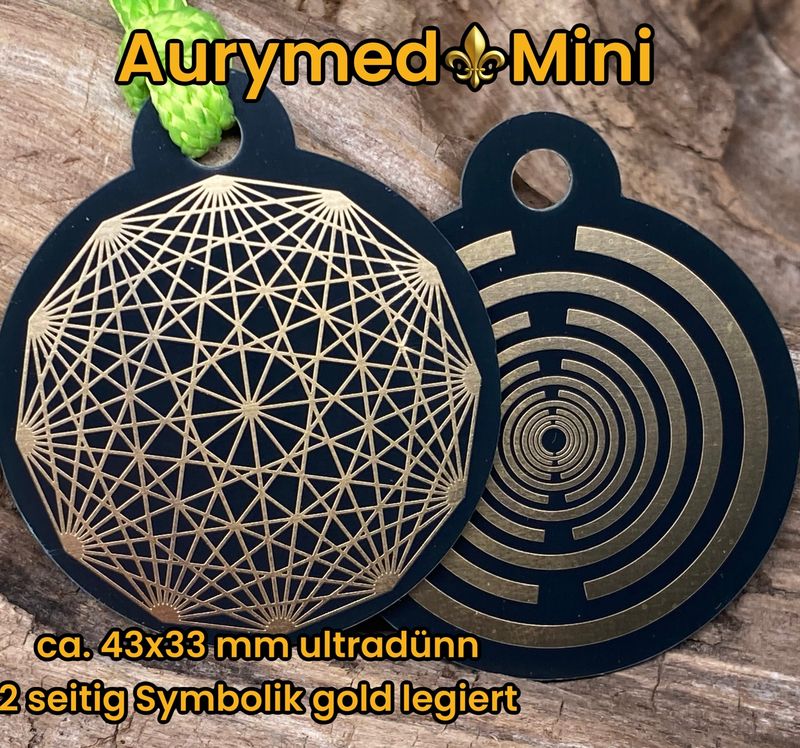 Anhänger Mini Serie rund- Lakhovsyk Antennen Symbol Design - Dodecagram, hauchdünn Anhänger Mini Serie rund- Lakhovsyk Antennen Symbol Design - Dodecagram, hauchdünn