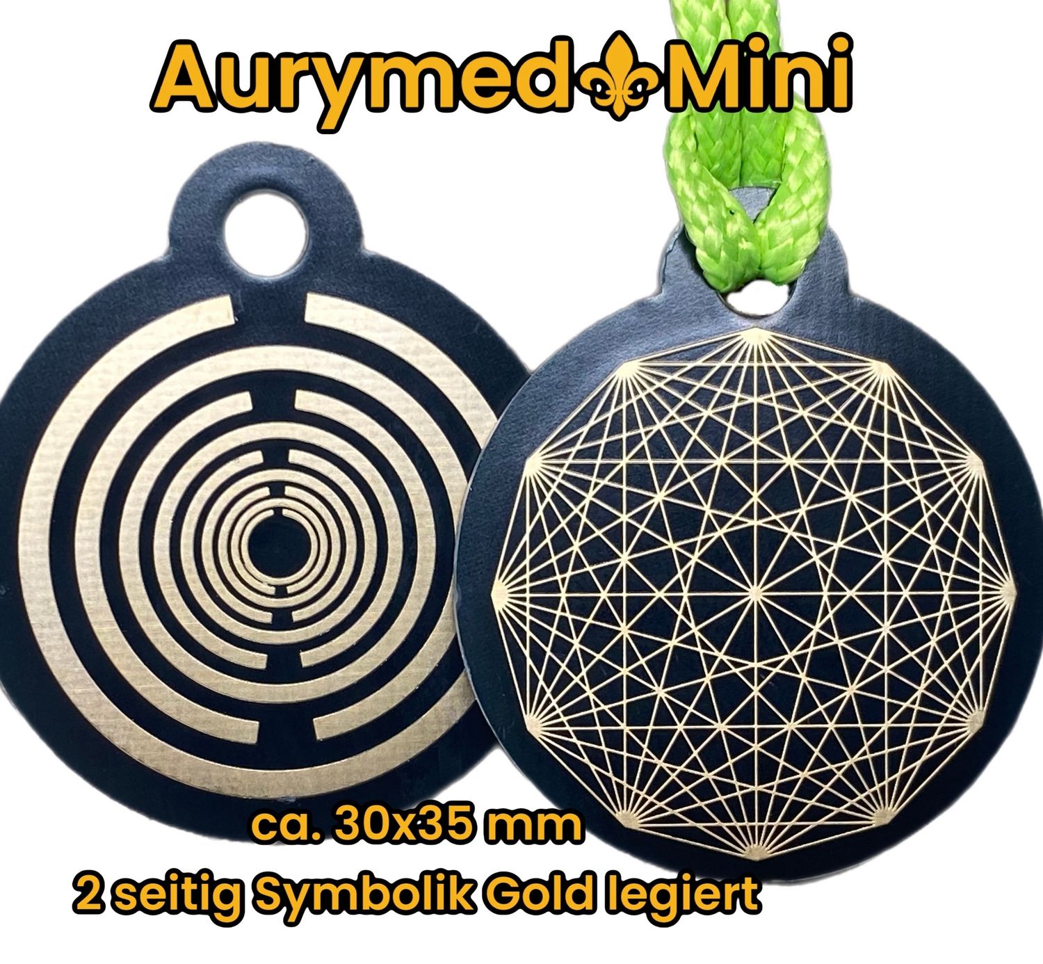 Anhänger Mini Serie rund- Lakhovsyk Antennen Symbol Design - Dodecagram