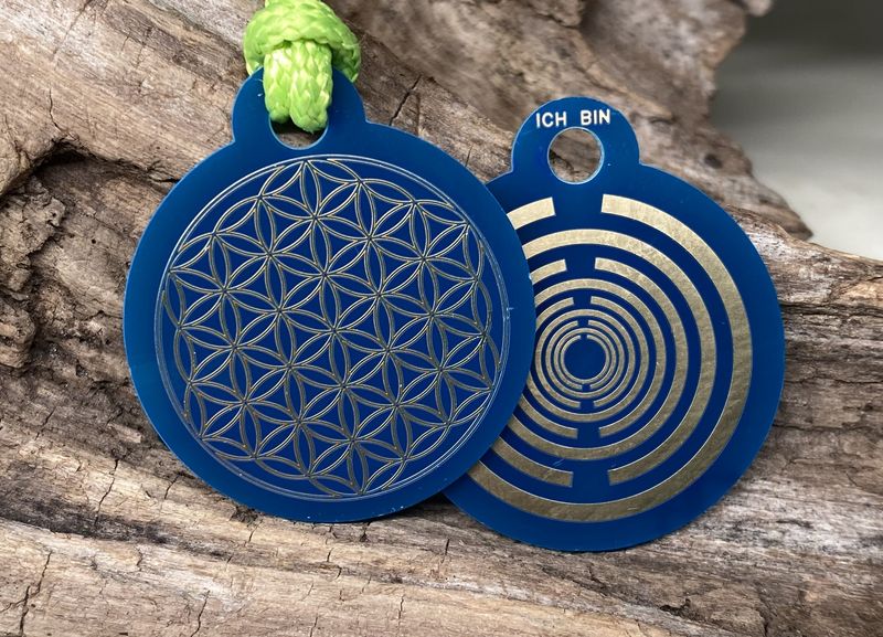 Anhänger Mini Serie rund- Lakhovsyk Antennen Symbol Design - Blume des Lebens Anhänger Mini Serie rund- Lakhovsyk Antennen Symbol Design - Blume des Lebens