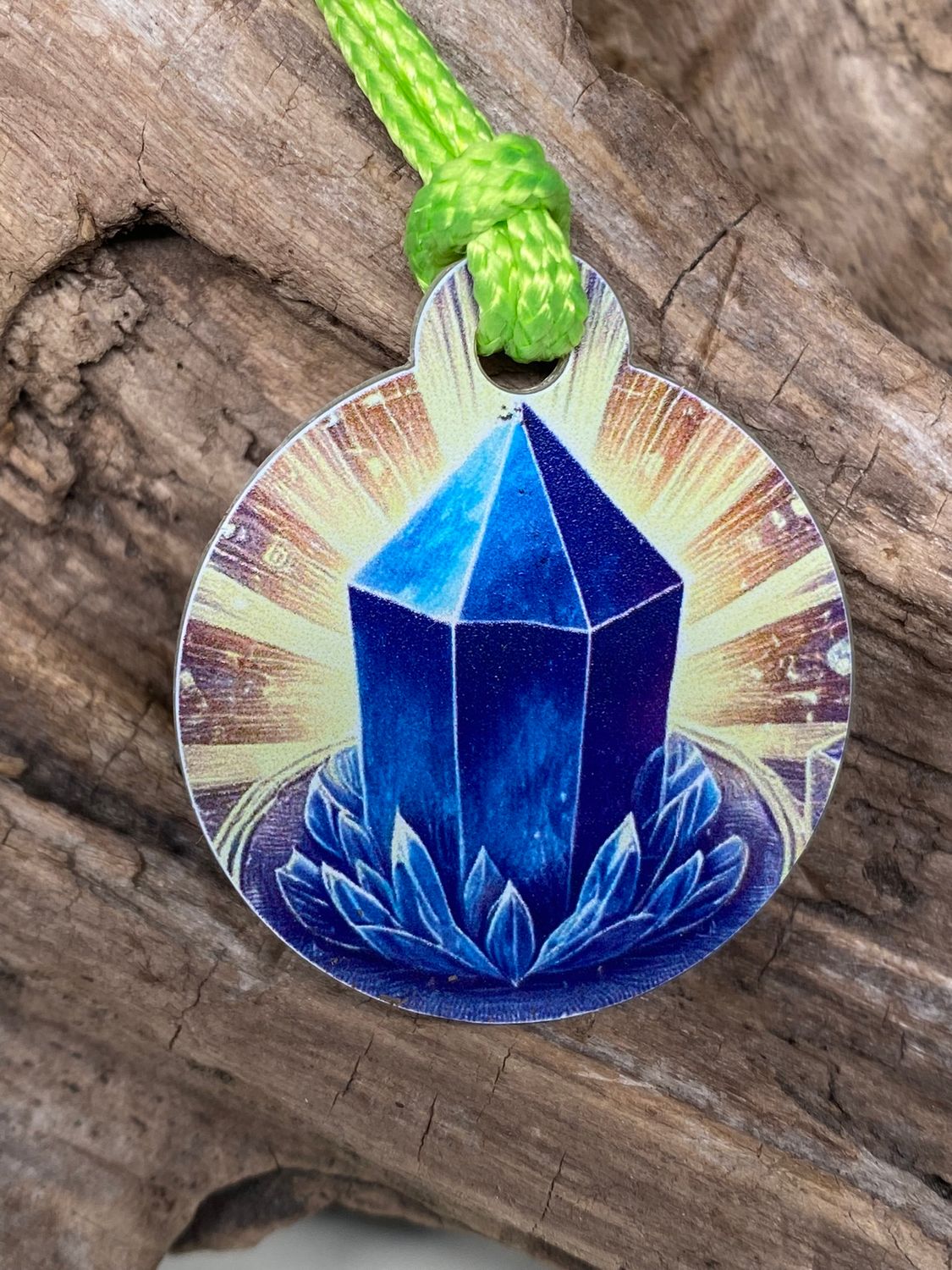 Anhänger Mini Serie rund- Lakhovsyk Antennen Symbol Design - Lapislazuli Symbol