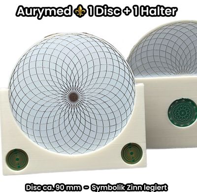 ?  max. 10 cm Energie-Duo: 3D-gedruckter Halter & kraftvolle Scheibe