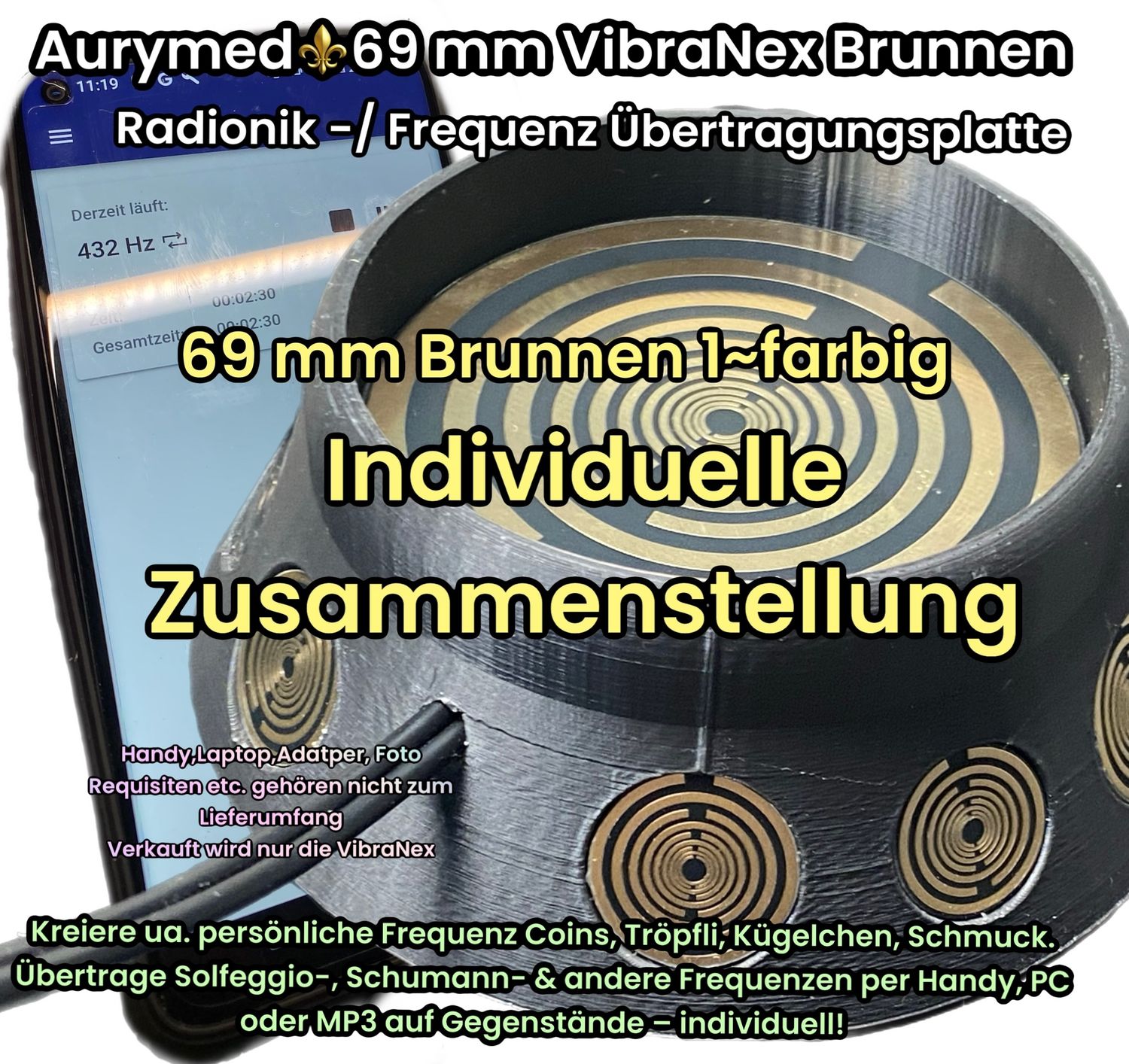 69 mm VibraNex Brunnen - 1 farbig - individuelle Zusammenstellung 69 mm VibraNex Brunnen - 1 farbig - individuelle Zusammenstellung