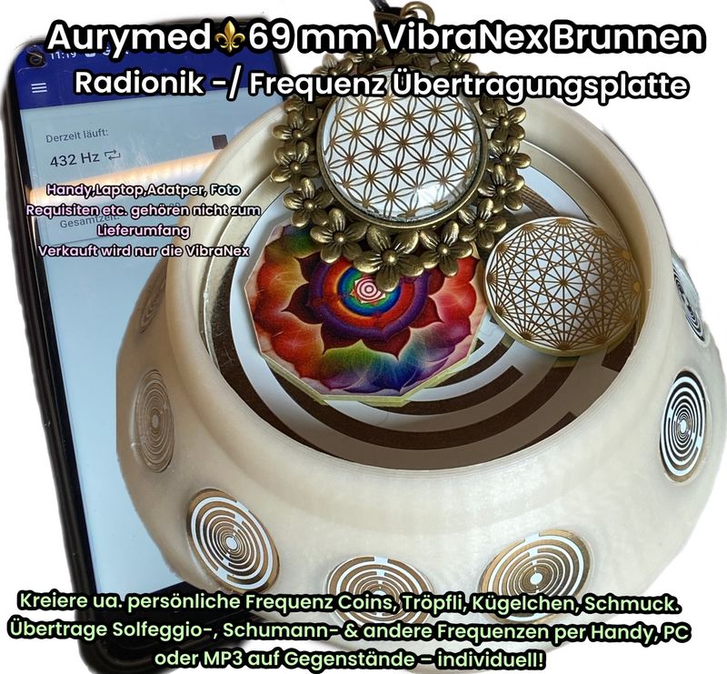 69 mm VibraNex Brunnen - cremeweiß, Oberflächenplatte Zinnlegiert 69 mm VibraNex Brunnen - cremeweiß, Oberflächenplatte Zinnlegiert