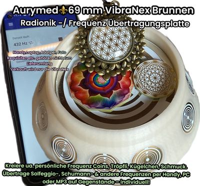 69 mm VibraNex Brunnen - cremeweiß, Oberflächenplatte Zinnlegiert 69 mm VibraNex Brunnen - cremeweiß, Oberflächenplatte Zinnlegiert