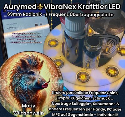 VibraNex LED Krafttier WILDSCHWEIN – LED- & Gehäusefarbe und Füllung frei wählbar VibraNex LED Krafttier WILDSCHWEIN – LED- & Gehäusefarbe und Füllung frei wählbar