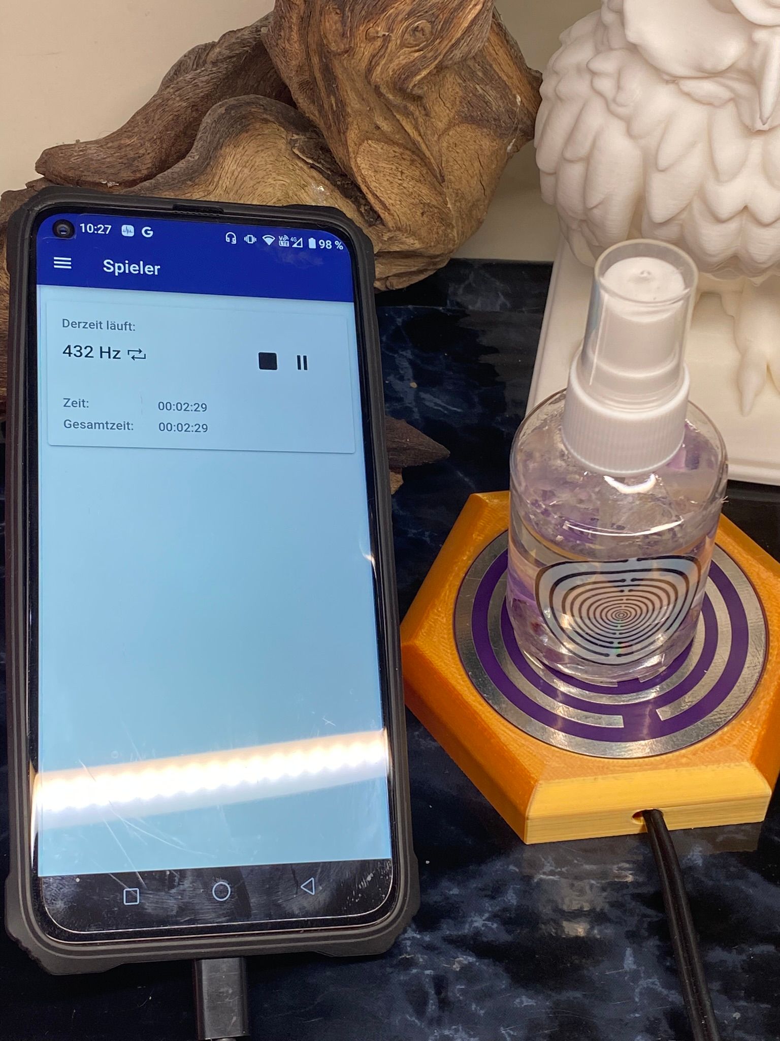 69 mm VibraNex flach - 1 farbig - Krafttier-/ heilige Geometrie Symbolik - individuelle Zusammenstellung