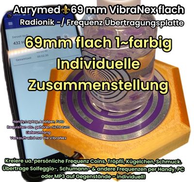 69 mm VibraNex flach - 1 farbig - Krafttier-/ heilige Geometrie Symbolik - individuelle Zusammenstellung 69 mm VibraNex flach - 1 farbig - Krafttier-/ heilige Geometrie Symbolik - individuelle Zusammenstellung