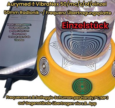 50 mm VibraNex UFO, Farbverlauf, Oberflächenplatte Zinn legiert - EINZELSTÜCK 50 mm VibraNex UFO, Farbverlauf, Oberflächenplatte Zinn legiert - EINZELSTÜCK