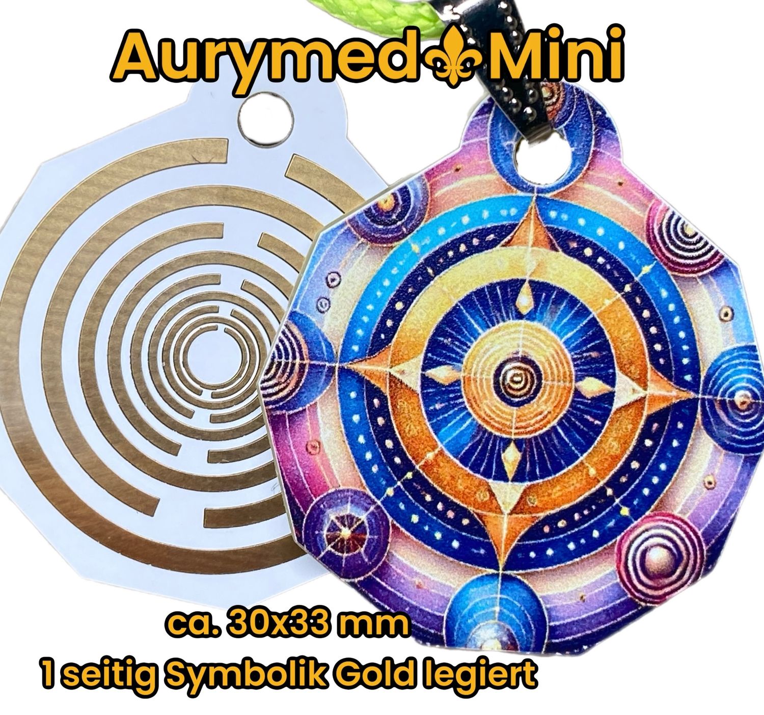 Anhänger Mini Serie eckig - Lakhovsyk Antennen Symbol Design - Planeten Frequenz Symbol