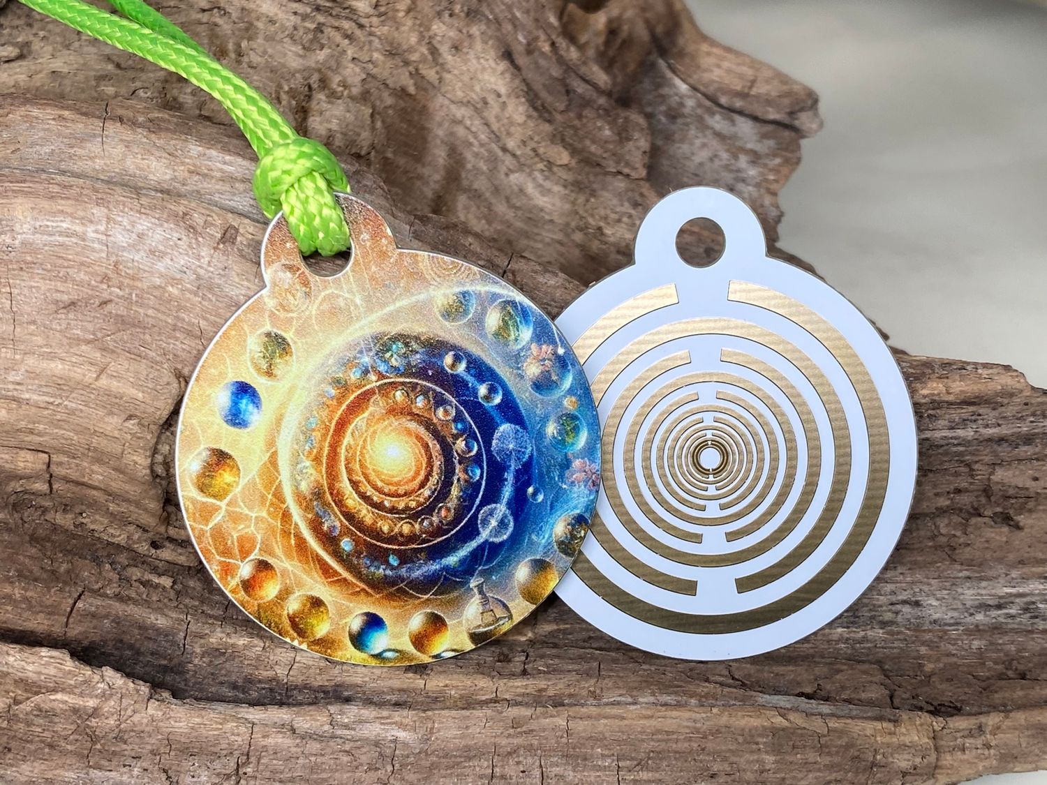 Anhänger Mini Serie rund- Lakhovsyk Antennen Symbol Design - kosmischer Frequenz Symbolart