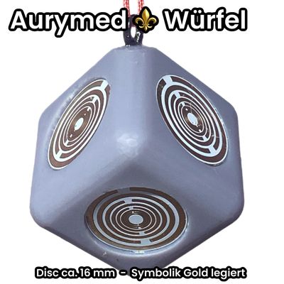 Aurygonyth Würfel grau - weiße Disc Aurygonyth Würfel grau - weiße Disc