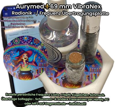69 mm VibraNex flach - 1 farbig Hexen Motiv - Füllung wählbar 69 mm VibraNex flach - 1 farbig Hexen Motiv - Füllung wählbar