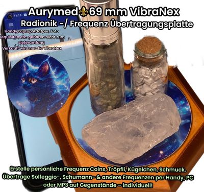 69 mm VibraNex flach - 1 farbig Mystikcat - Füllung wählbar 69 mm VibraNex flach - 1 farbig Mystikcat - Füllung wählbar