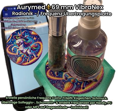 69 mm VibraNex flach - Einhorn Motiv