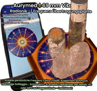 69 mm VibraNex flach - 1 farbig 432 Hz Motiv - Füllung wählbar 69 mm VibraNex flach - 1 farbig 432 Hz Motiv - Füllung wählbar