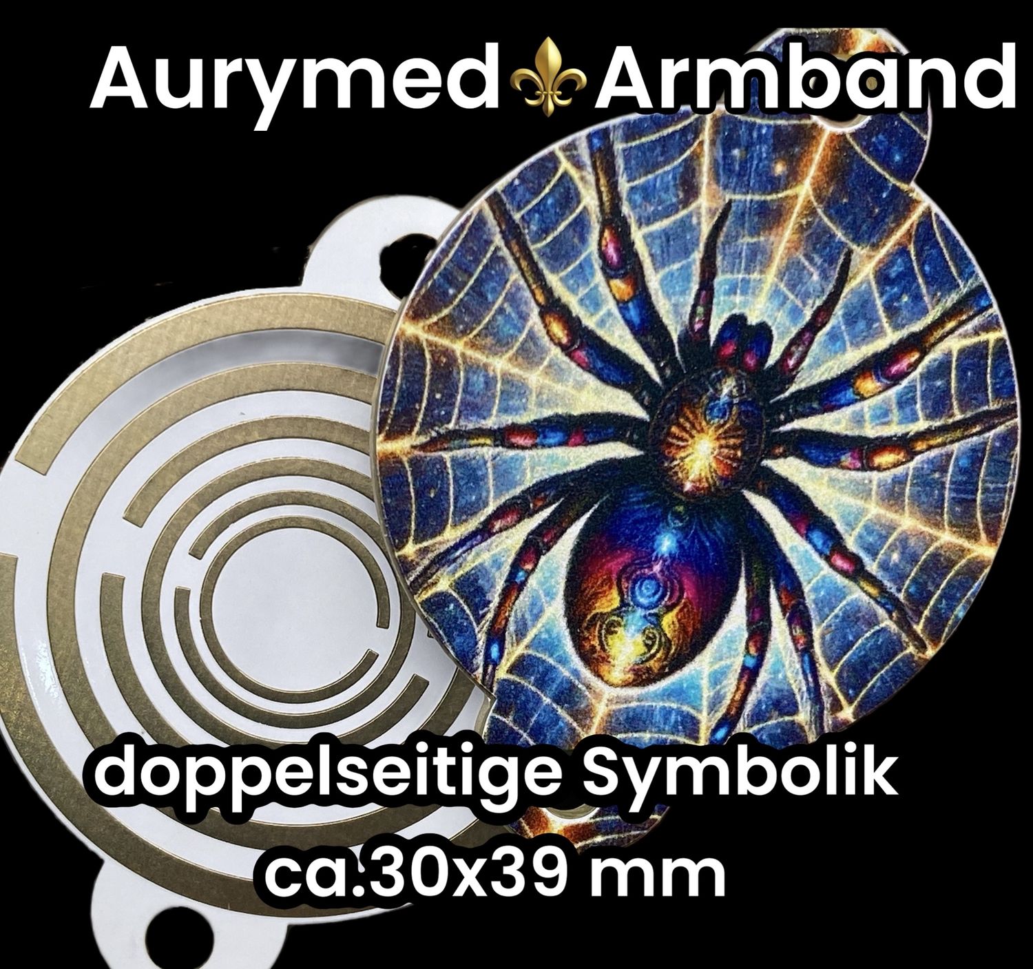 Armband - 1 Stück - Lakhovsky Symbol Antenne - Glitzer Spinne Style