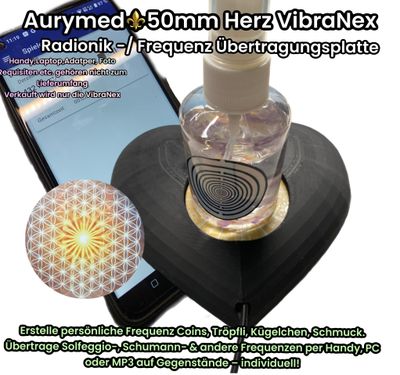 VibraNex Herz - Blume des Lebens - 1 farbig VibraNex Herz - Blume des Lebens - 1 farbig