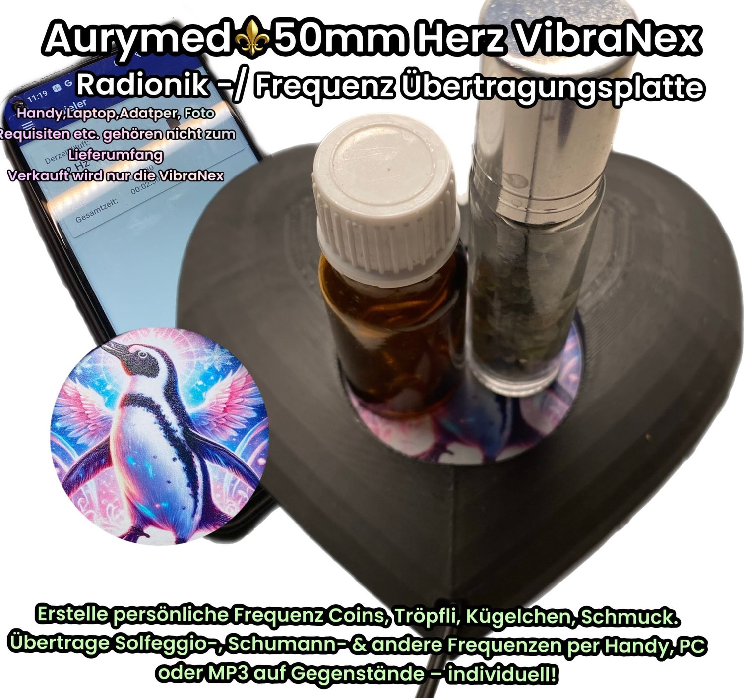 VibraNex Herz - Pinguin - 1 farbig