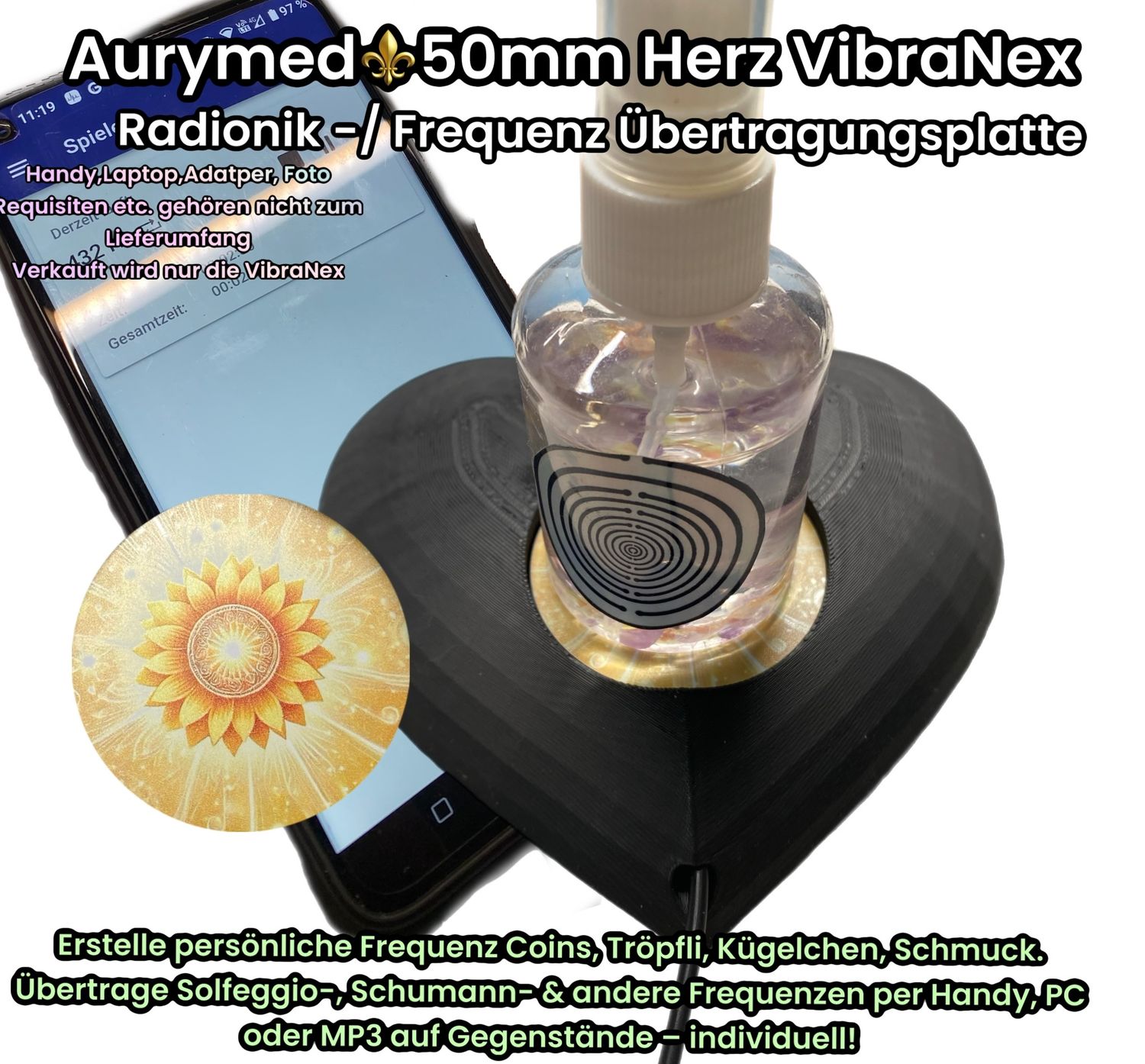 VibraNex Herz  - Blume - 1 farbig