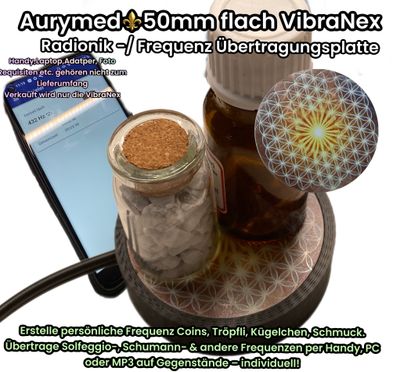 50 mm VibraNex Flach - Blume des Lebens - 1 farbig 50 mm VibraNex Flach - Blume des Lebens - 1 farbig