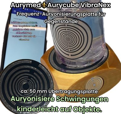 VibraNex Aurycube - 50 mm Oberflächenplatte - Lakhovsky Symbol Antennen Design VibraNex Aurycube - 50 mm Oberflächenplatte - Lakhovsky Symbol Antennen Design