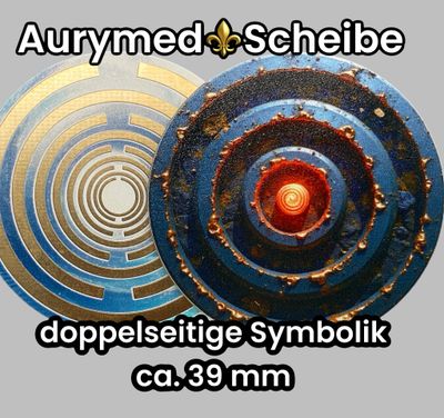 39 mm Scheibe - 6er-Set - Lakhovsky - Feuer & Asphal - optional mit 3D Ring für Anhänger nutzbar 39 mm Scheibe - 6er-Set - Lakhovsky - Feuer & Asphal - optional mit 3D Ring für Anhänger nutzbar