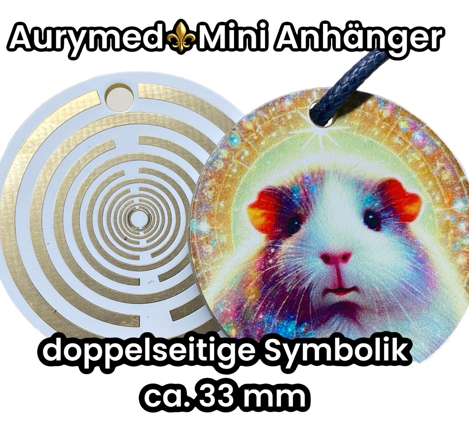 Anhänger Mini Serie rund- Lakhovsyk Antennen Symbol Design - Meerschweinchen