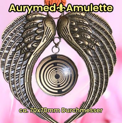 Amulette - bronzefarbend, Engelsflügel, Lakhovsyk MWO Schwingkreis Antennen Design, Disc in schwarz (hinter Glas) mit ca.25 mm Durchmesser, Disc Gold legiert, Kupfer unterlegt Amulette - bronzefarbend, Engelsflügel, Lakhovsyk MWO Schwingkreis Antennen Design, Disc in schwarz (hinter Glas) mit ca.25 mm Durchmesser, Disc Gold legiert, Kupfer unterlegt