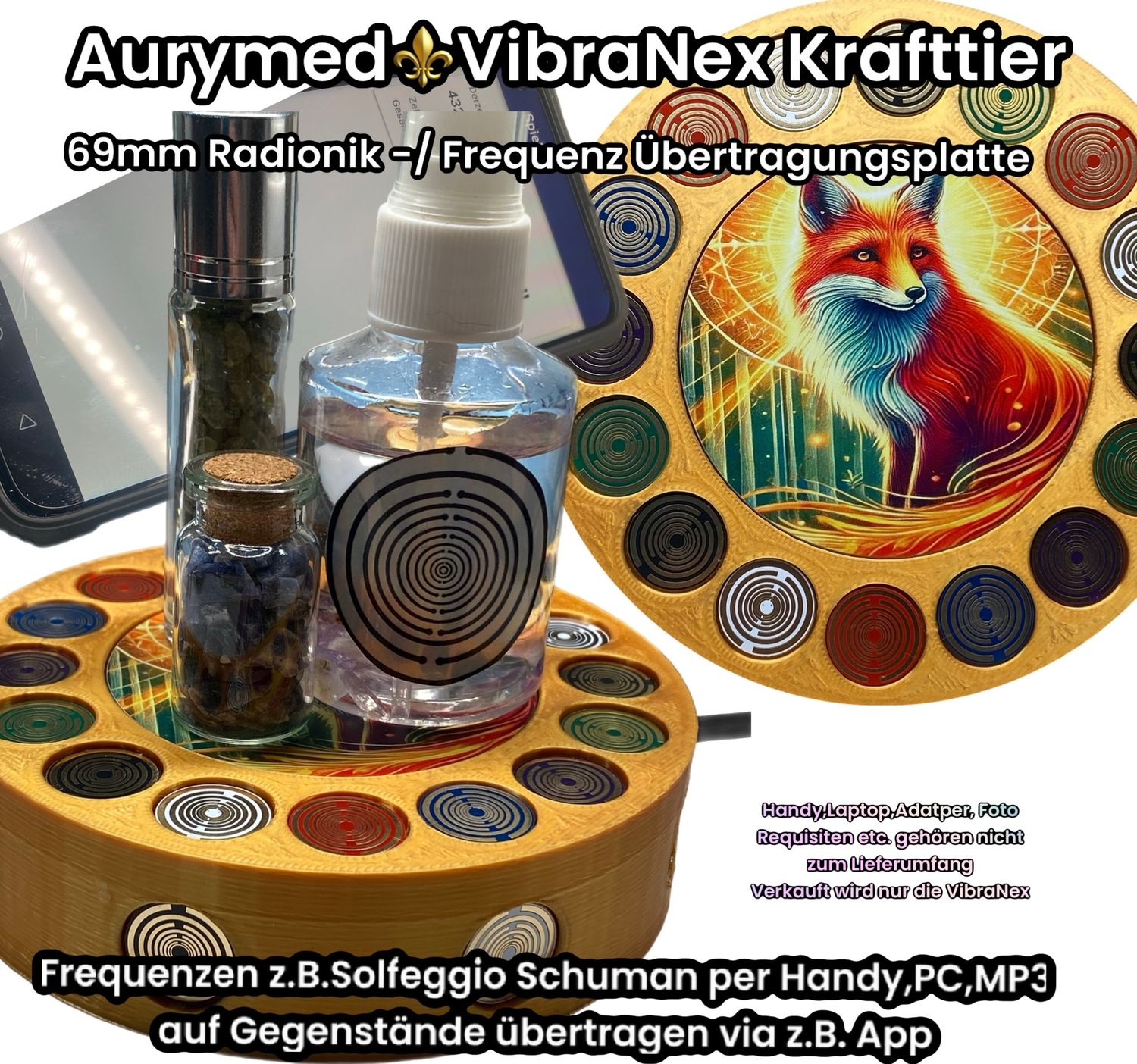 VibraNex Krafttier Fuchs – Gehäusefarbe und Füllung frei wählbar