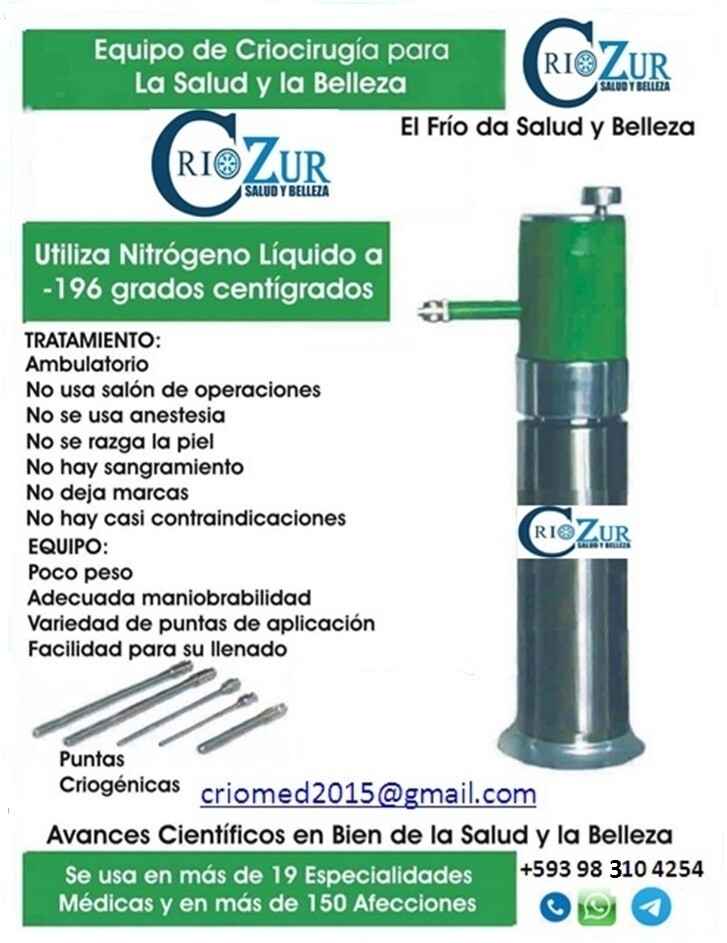 Equipo de Criocirugia CrioSpray  CrioZur