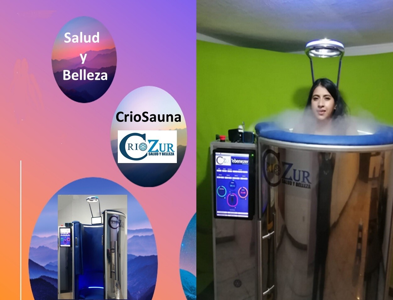 CRIOSAUNA  Equipo de Crioterapia de Cuerpo Entero