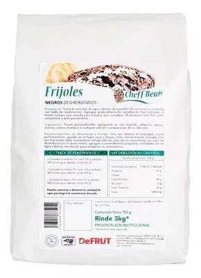 1 Bolsa De Frijol Negro Deshidratado 750g