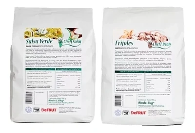 Salsa Verde Y Frijol Bayo Deshidratados Combo Pack 2 Defrut