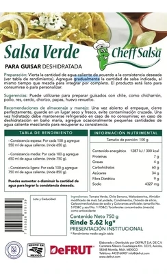Salsa Verde Y Frijol Bayo Deshidratados Combo Pack 2 Defrut