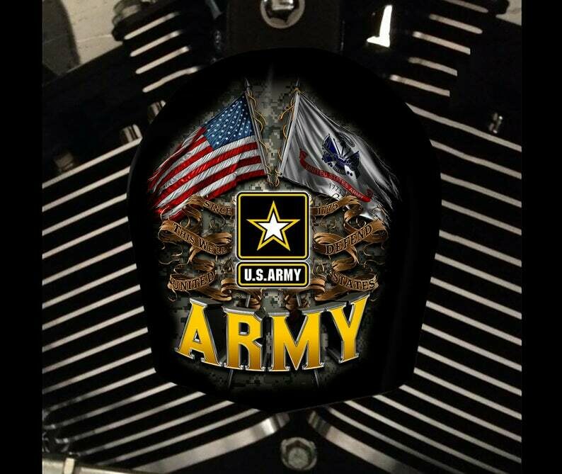 Harley Davidson Horn Cover Army