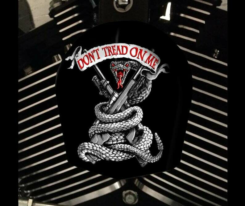 Harley Davidson Horn Cover Don't Tread on Me