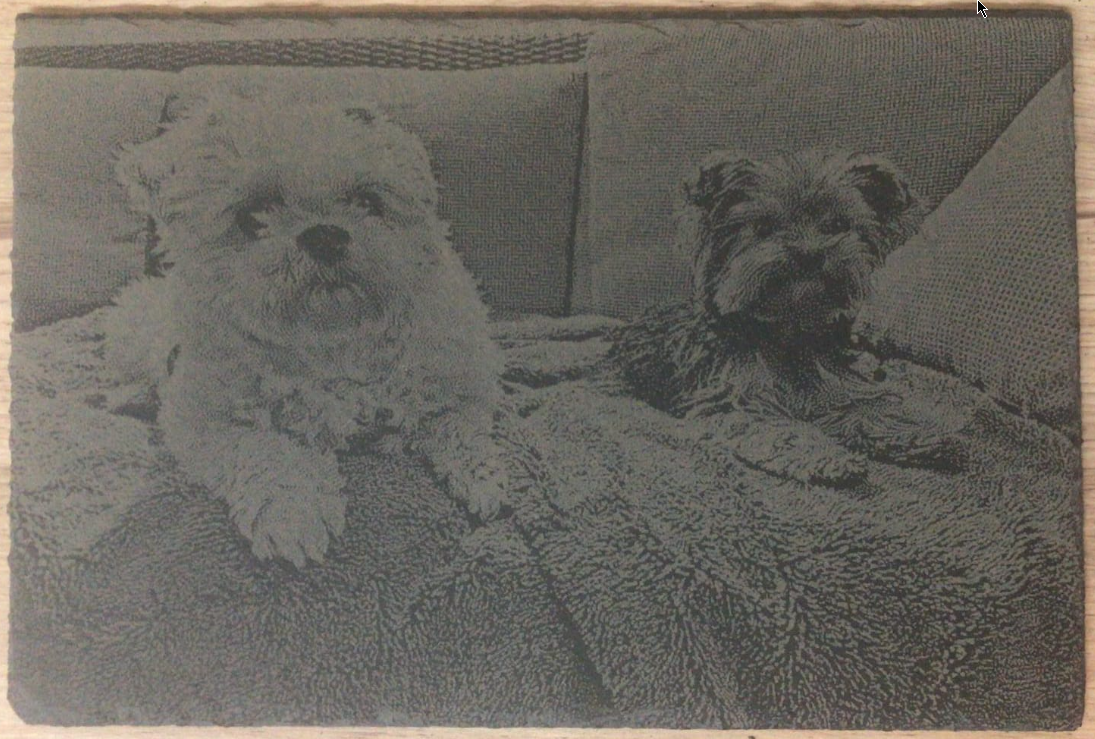 Gepersonaliseerde foto op Leisteen