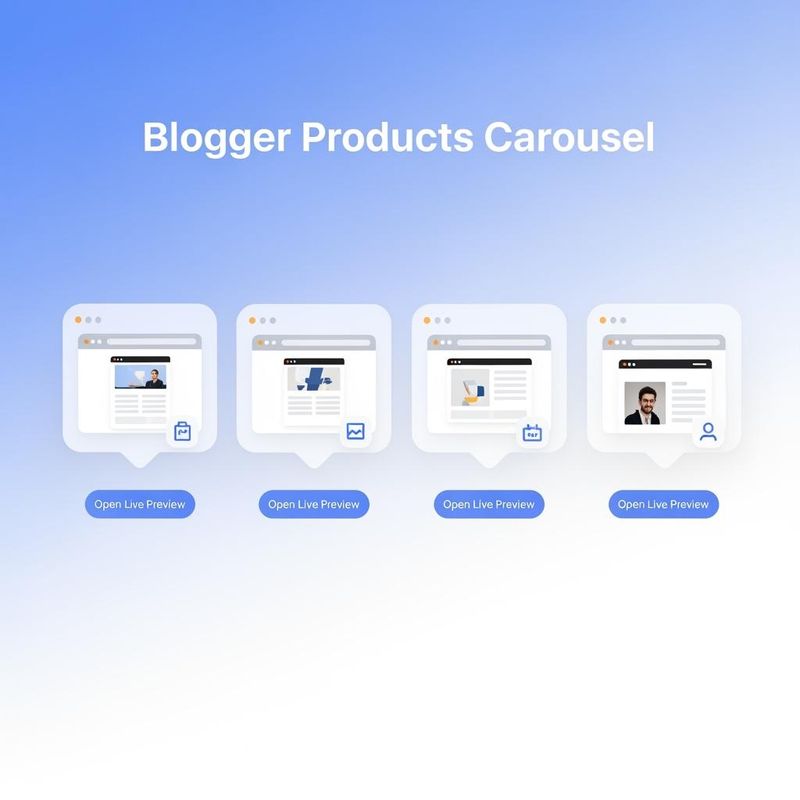 Blogger Product Carousel with WhatsApp Floating Button