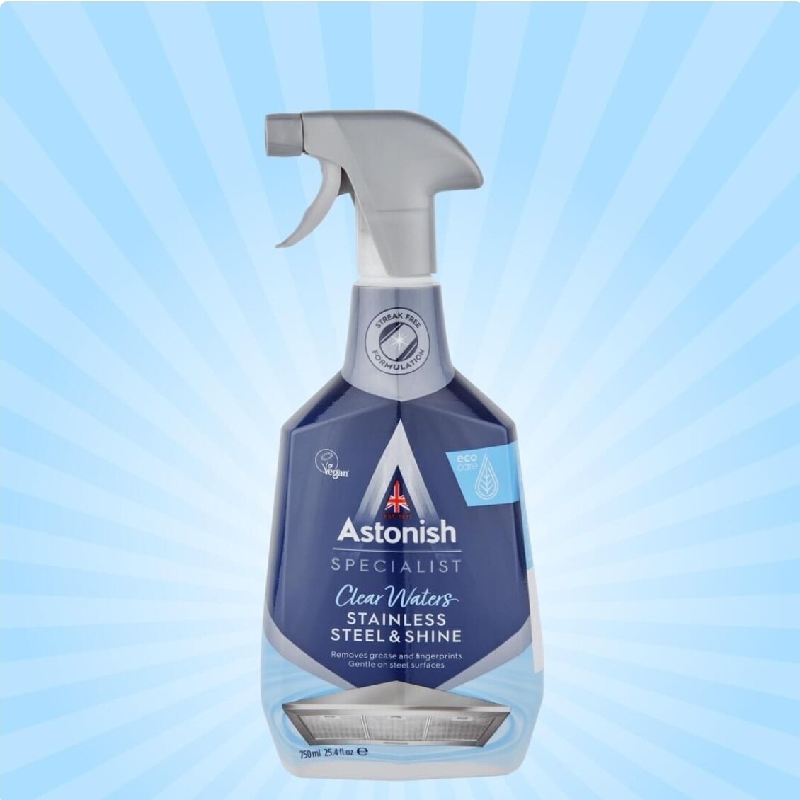 Astonish Stainless Steel &amp; Shine Clear Water 750ml